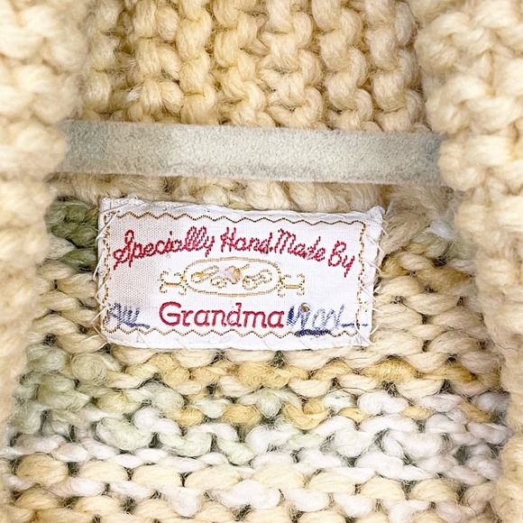 Specially Handmade by Grandma Women's Striped Knit Pullover Sweater Small - Picture 6 of 9